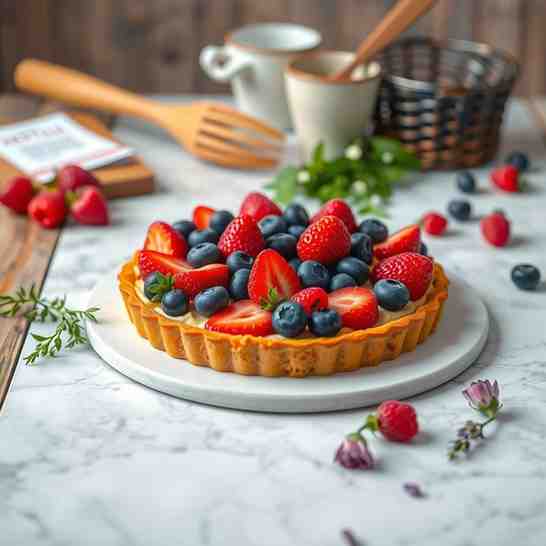 Classic Fresh Fruit Tart Recipe - Bake Today